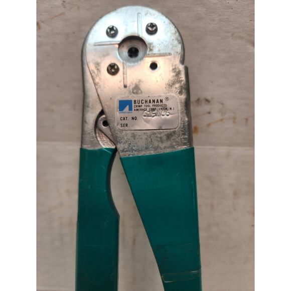 Buchanan Tools 615466 Ratchet Hand Crimp Crimper Tool Amerace Corp - Picture 8 of 10